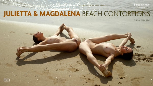 [Hegre-Art] Julietta & Magdalena - Beach Contortions