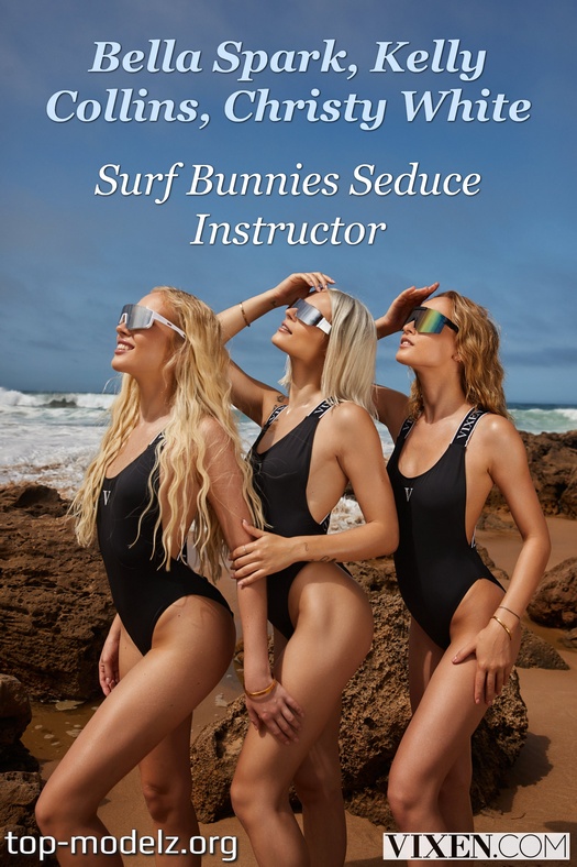 Bella Spark - Kelly Collins - Christy White - Surf Bunnies Seduce Instructor