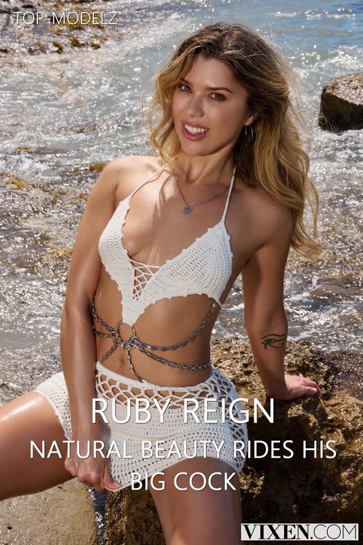 Ruby Reign - Natural Beauty Rides His Big Cock